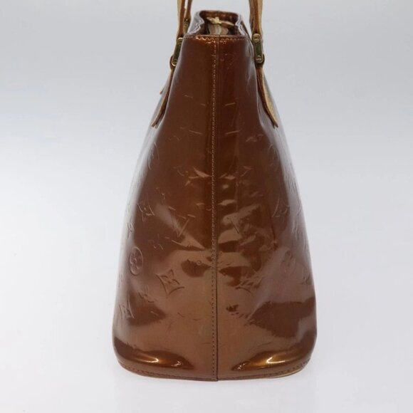 LOUIS VUITTON Monogram Vernis Houston Hand Bag Bronze - Picture 4 of 16